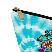 Load image into Gallery viewer, Peace Love and Pigs Accessory Pouch with Dove Design for Arthur's Acres - Small or Large