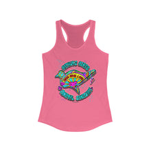 Load image into Gallery viewer, Peace Love and Pigs Women's Racerback Tank with Dove Design for Arthur's Acres - 4 COLORS