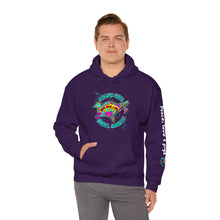 Load image into Gallery viewer, Peace Love and Pigs Dove Design for Arthur's Acres Unisex Heavy Blend™ Hooded Sweatshirt - 8 COLORS