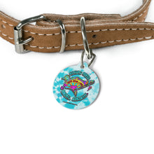Load image into Gallery viewer, Peace Love and Pigs Pet Tag with Dove Design for Arthur&#39;s Acres
