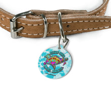 Load image into Gallery viewer, Peace Love and Pigs Pet Tag with Dove Design for Arthur's Acres
