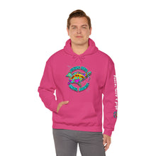 Load image into Gallery viewer, Peace Love and Pigs Dove Design for Arthur's Acres Unisex Heavy Blend™ Hooded Sweatshirt - 8 COLORS