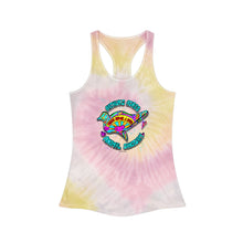 Load image into Gallery viewer, Peace Love & Pigs Dove Design for Arthur's Acres Tie Dye Racerback Tank Top - 2 Colors