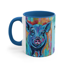 Load image into Gallery viewer, January Pig You Become What You Believe Accent Coffee Mug, 11oz - 3 Colors