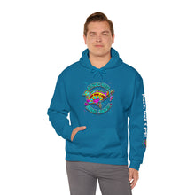 Load image into Gallery viewer, Peace Love and Pigs Dove Design for Arthur's Acres Unisex Heavy Blend™ Hooded Sweatshirt - 8 COLORS