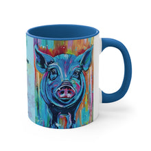 Load image into Gallery viewer, January Pig You Become What You Believe Accent Coffee Mug, 11oz - 3 Colors
