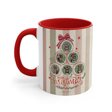 Load image into Gallery viewer, Squirrel Christmas with Red Accent Coffee Mug, 11oz