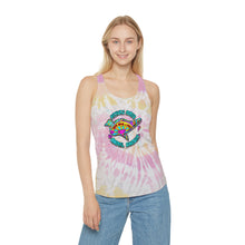 Load image into Gallery viewer, Peace Love & Pigs Dove Design for Arthur's Acres Tie Dye Racerback Tank Top - 2 Colors