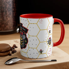 Load image into Gallery viewer, Oh Christmas Bee Christmas with Red Accent Coffee Mug, 11oz