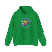 Load image into Gallery viewer, Peace Love and Pigs Dove Design for Arthur's Acres Unisex Heavy Blend™ Hooded Sweatshirt - 8 COLORS