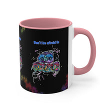 Load image into Gallery viewer, Don't Be Afraid to Be Odd with Allie for the Soul Pig Snout Art! Accent Coffee Mug in 4 Colors