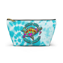 Load image into Gallery viewer, Peace Love and Pigs Accessory Pouch with Dove Design for Arthur's Acres - Small or Large