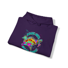 Load image into Gallery viewer, Peace Love and Pigs Dove Design for Arthur's Acres Unisex Heavy Blend™ Hooded Sweatshirt - 8 COLORS