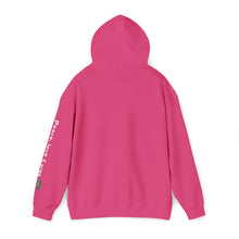 Load image into Gallery viewer, Peace Love and Pigs Dove Design for Arthur's Acres Unisex Heavy Blend™ Hooded Sweatshirt - 8 COLORS