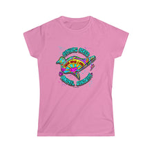 Load image into Gallery viewer, Peace Love and Pigs Women's Softstyle Tee with Dove Design for Arthur's Acres 5 COLORS