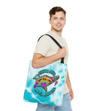 Load image into Gallery viewer, Peace Love and Pigs Tote Bag with Dove Design for Arthur&#39;s Acres -Large

