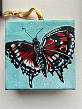 Load image into Gallery viewer, Holiday Butterfly 4x4 Painted Ornament