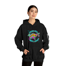 Load image into Gallery viewer, Peace Love and Pigs Dove Design for Arthur's Acres Unisex Heavy Blend™ Hooded Sweatshirt - 8 COLORS