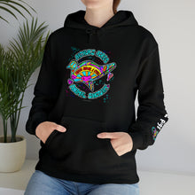 Load image into Gallery viewer, Peace Love and Pigs Dove Design for Arthur's Acres Unisex Heavy Blend™ Hooded Sweatshirt - 8 COLORS