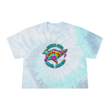 Load image into Gallery viewer, Peace Love and Pigs Dove Design for Arthur's Acres Women's Tie-Dye Crop Tee - 2 COLORS