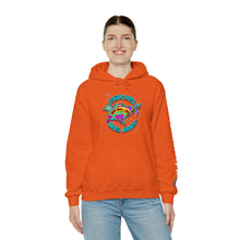 Load image into Gallery viewer, Peace Love and Pigs Dove Design for Arthur's Acres Unisex Heavy Blend™ Hooded Sweatshirt - 8 COLORS