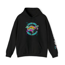 Load image into Gallery viewer, Peace Love and Pigs Dove Design for Arthur's Acres Unisex Heavy Blend™ Hooded Sweatshirt - 8 COLORS