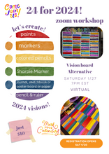 Load image into Gallery viewer, 24 for 2024 Vision Board - Make Your Own Happy Paint Along 1/27/24
