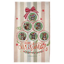 Load image into Gallery viewer, Going Nuts for Christmas Squirrel Tea Towel