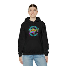 Load image into Gallery viewer, Peace Love and Pigs Dove Design for Arthur's Acres Unisex Heavy Blend™ Hooded Sweatshirt - 8 COLORS