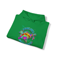 Load image into Gallery viewer, Peace Love and Pigs Dove Design for Arthur's Acres Unisex Heavy Blend™ Hooded Sweatshirt - 8 COLORS