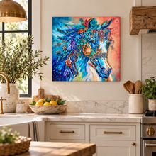 Load image into Gallery viewer, Harvest Moon Horse Art PAPER or Canvas PRINTS Multiple Sizes