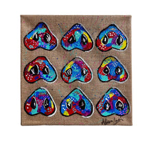 Load image into Gallery viewer, KEY TO MY HEART PIG Snouts Colorful 12" x 12" FREE SHIPPING