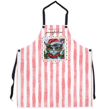 Load image into Gallery viewer, Santa Kitty Apron - Whisking up Purrfection