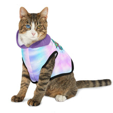 Load image into Gallery viewer, Peace Love and Pigs Tie Dye Pet Hoodie with Dove Design for Arthur's Acres - 5 SIZES