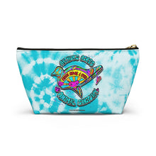 Load image into Gallery viewer, Peace Love and Pigs Accessory Pouch with Dove Design for Arthur's Acres - Small or Large