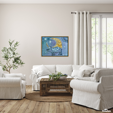 Load image into Gallery viewer, MOONS Collection Pig Art Asleep or Awake I Dream of You  CANVAS PRINT - Multiple Sizes
