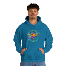 Load image into Gallery viewer, Peace Love and Pigs Dove Design for Arthur's Acres Unisex Heavy Blend™ Hooded Sweatshirt - 8 COLORS