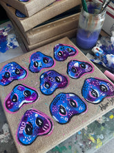 Load image into Gallery viewer, PIG Snouts Purples and blues 12" x 12" FREE SHIPPING