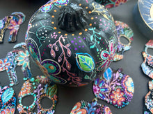 Load image into Gallery viewer, 7” Full Colorful Pumpkin Halloween Boho Art - Decoration