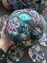 Load image into Gallery viewer, 7” Full Colorful Pumpkin Halloween Boho Art - Decoration