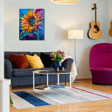 Load image into Gallery viewer, Bright Aura Sunflower Art Original Oil Painting Large 16” x 20”