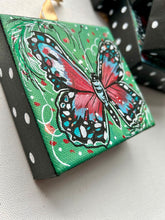 Load image into Gallery viewer, Holiday Butterfly 4x4 Painted Ornament
