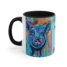 Load image into Gallery viewer, January Pig You Become What You Believe Accent Coffee Mug, 11oz - 3 Colors