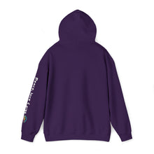 Load image into Gallery viewer, Peace Love and Pigs Dove Design for Arthur's Acres Unisex Heavy Blend™ Hooded Sweatshirt - 8 COLORS