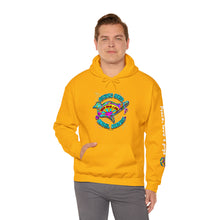 Load image into Gallery viewer, Peace Love and Pigs Dove Design for Arthur's Acres Unisex Heavy Blend™ Hooded Sweatshirt - 8 COLORS