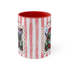 Load image into Gallery viewer, Santa Kitty Christmas with Red Accent Coffee Mug, 11oz