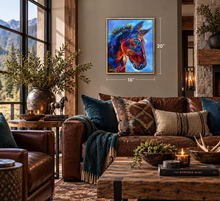 Load image into Gallery viewer, Portrait of Rescue Horse Dan Art PAPER or CANVAS PRINTS Multiple Sizes benefiting Anam Cara Sanctuary
