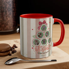 Load image into Gallery viewer, Squirrel Christmas with Red Accent Coffee Mug, 11oz