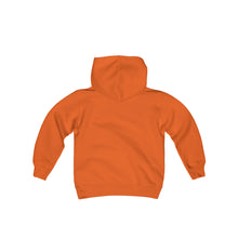 Load image into Gallery viewer, KIDS Peace Love and Pigs Youth Heavy Blend Hooded Sweatshirt with Dove Design for Arthur's Acres - 5 COLORS