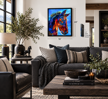 Load image into Gallery viewer, Portrait of Rescue Horse Dan Art PAPER or CANVAS PRINTS Multiple Sizes benefiting Anam Cara Sanctuary